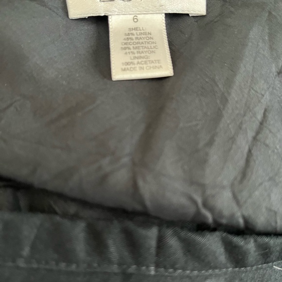 Black Skirt with Silver Embroidery - Picture 3 of 5